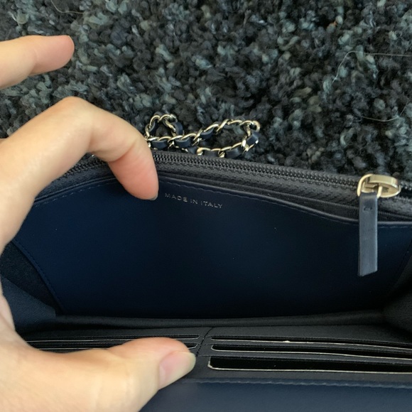 Chanel chain wallet shoulder crossbody bag with tassel - Picture 7 of 12